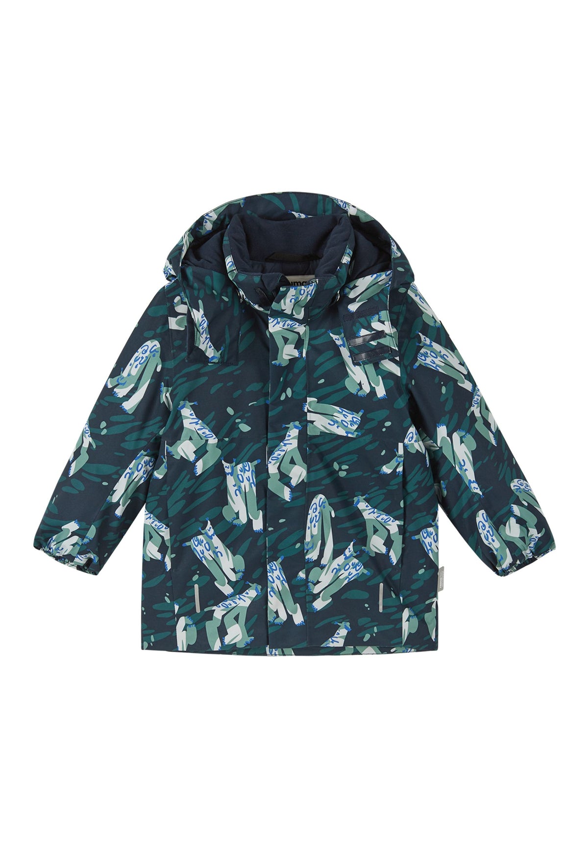 Reima-TEC extra warme Kinder Winterjacke Marttila blau-grün