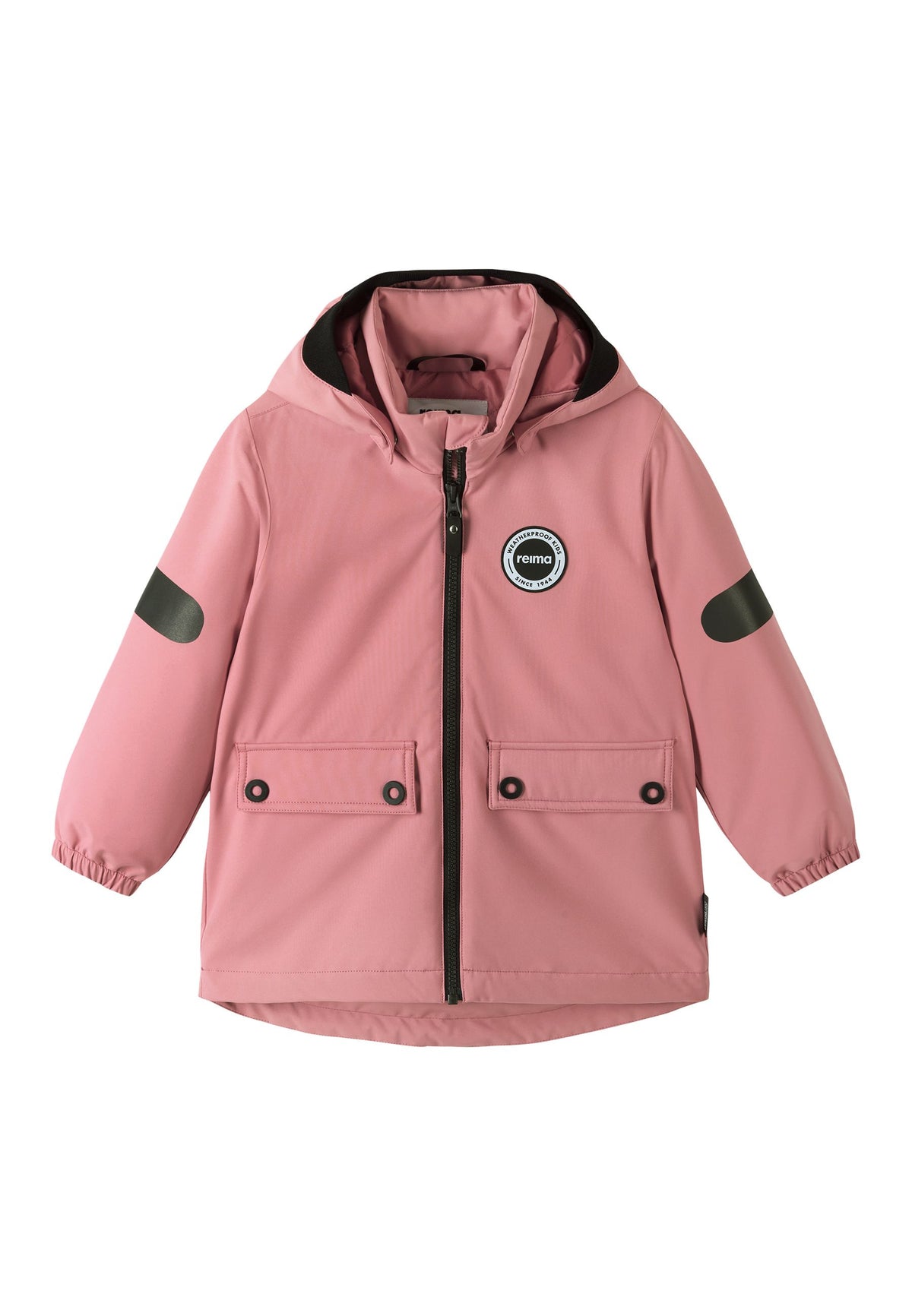 REIMA TEC gefütterte Kinder Regenjacke / Übergangsjacke Symppis rosa