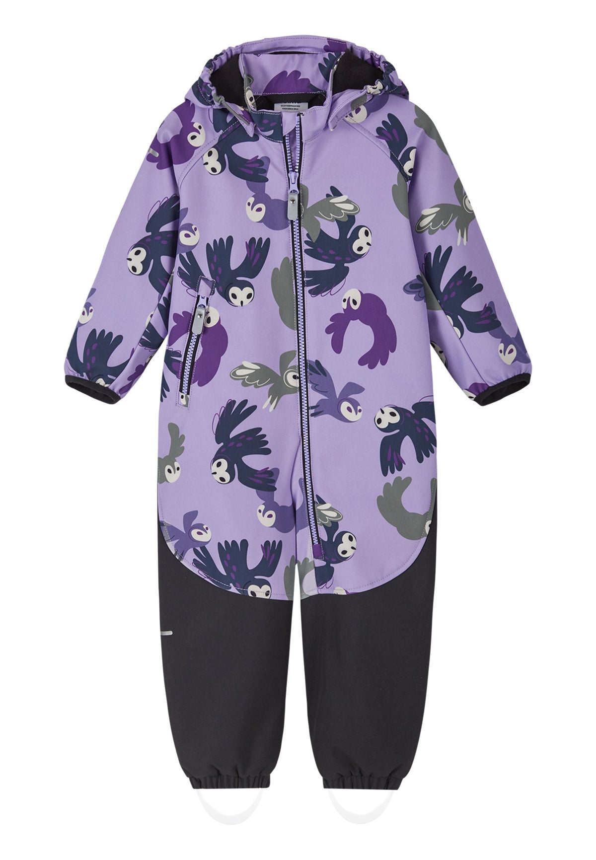 REIMA gefütterter Kinder Softshell Overall Anzug Mjosa lila