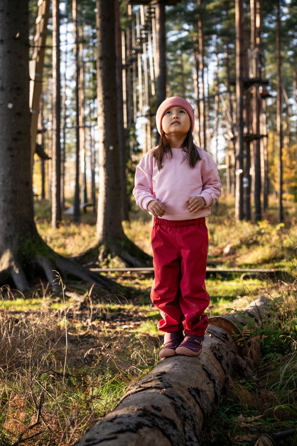 Reima-TEC Kinder Regenhose Kaura rot/pink