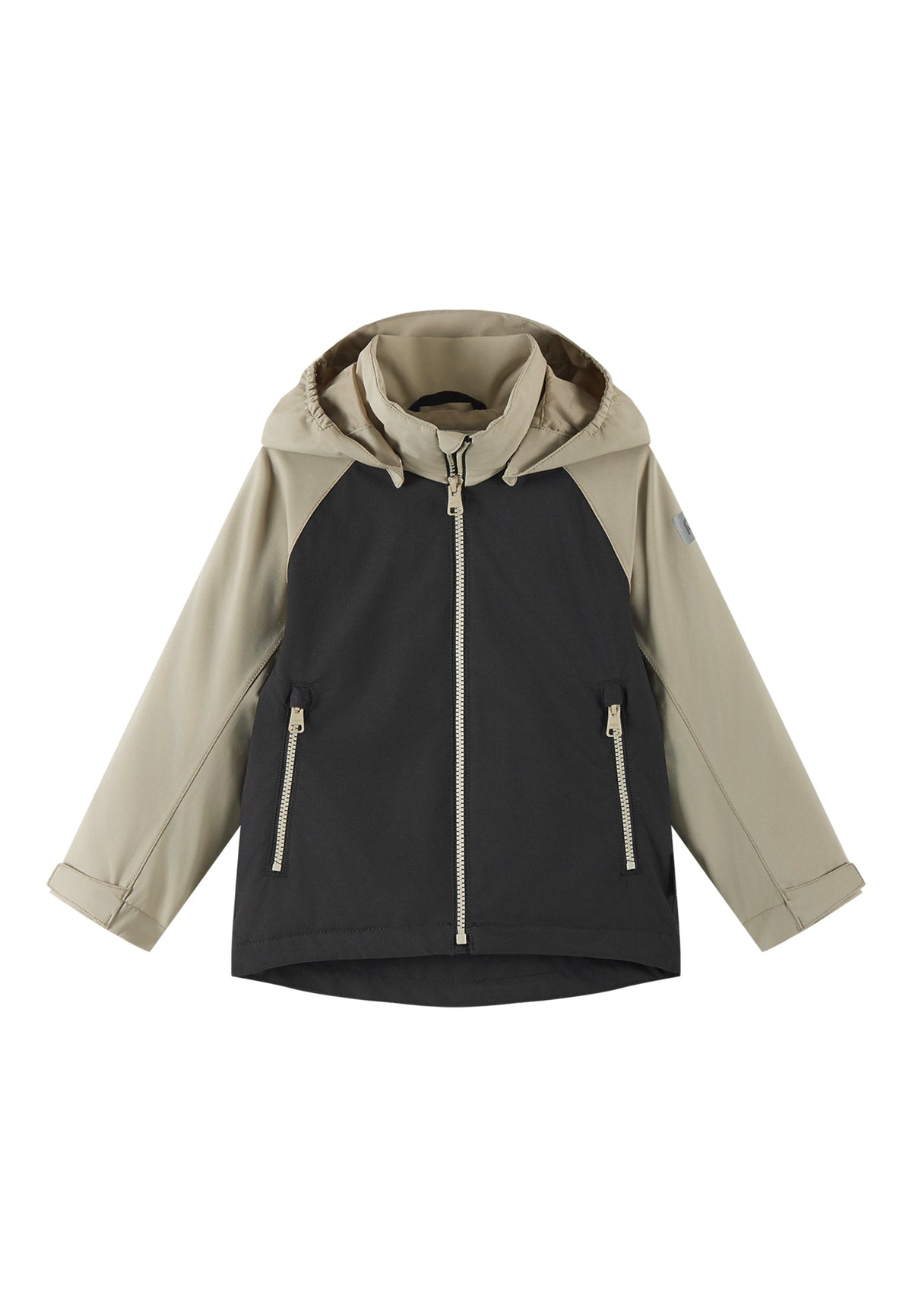REIMA TEC Kinder Regenjacke/Alltagsjacke Sulkava schwarz sand 5100416a 999a