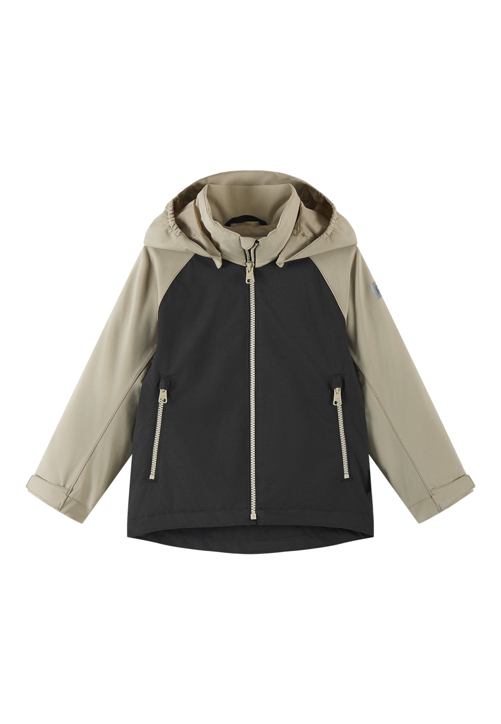 REIMA TEC Kinder Regenjacke/Alltagsjacke Sulkava schwarz sand 5100416a 999a