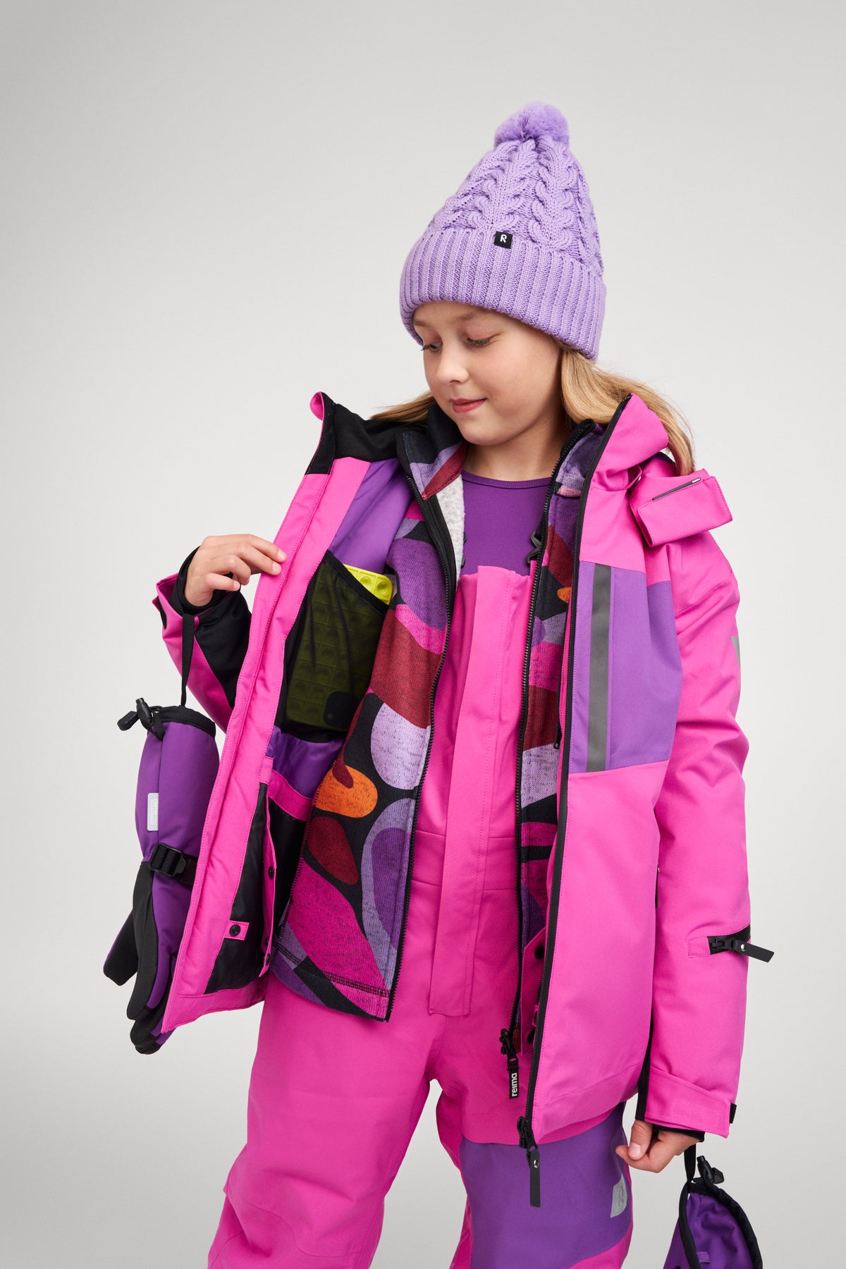 Reima-TEC Kinder Skijacke Jatuni-pink