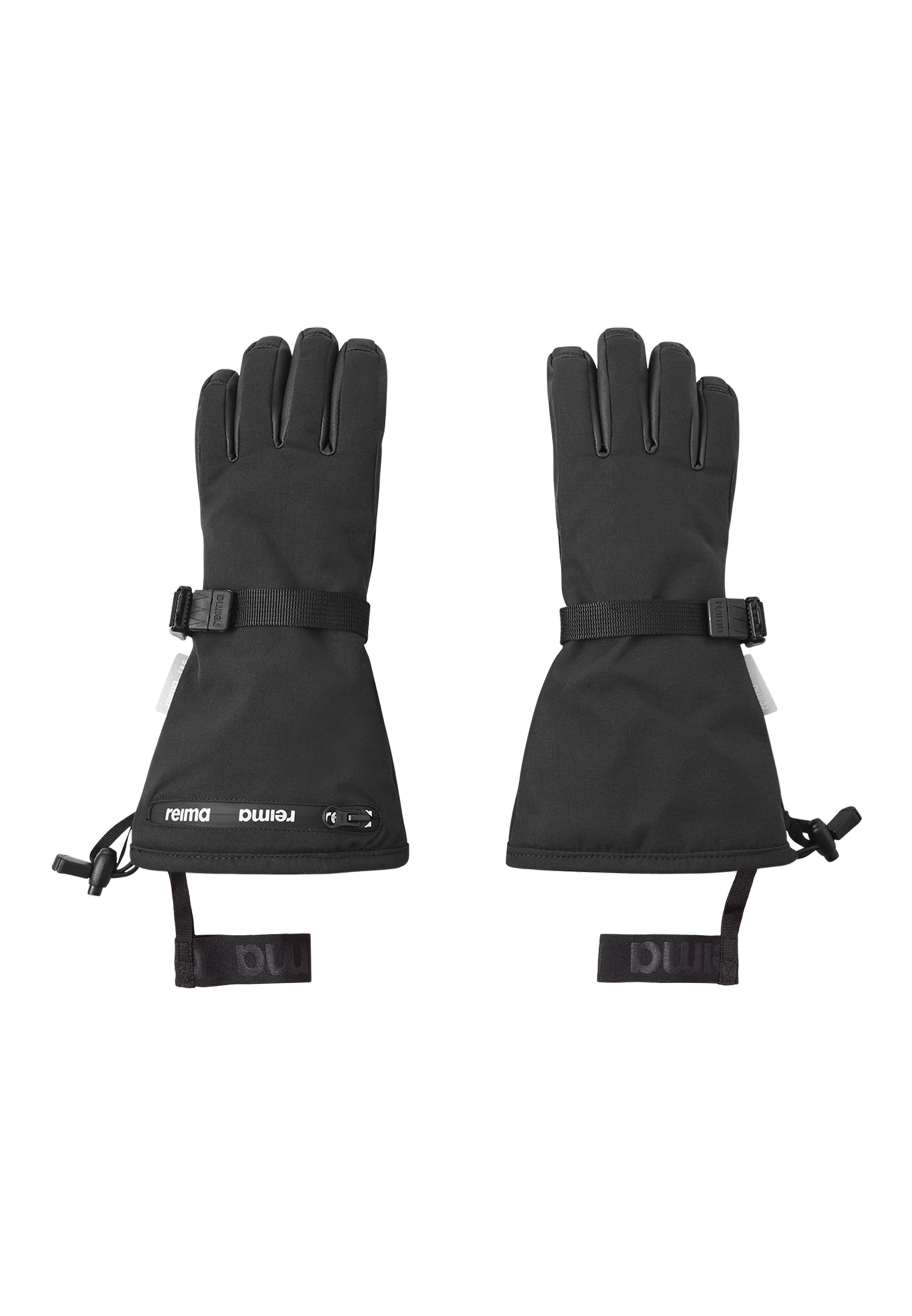 REIMA TEC Kinder Winterhandschuhe / Fingerhandschuhe Skimba schwarz