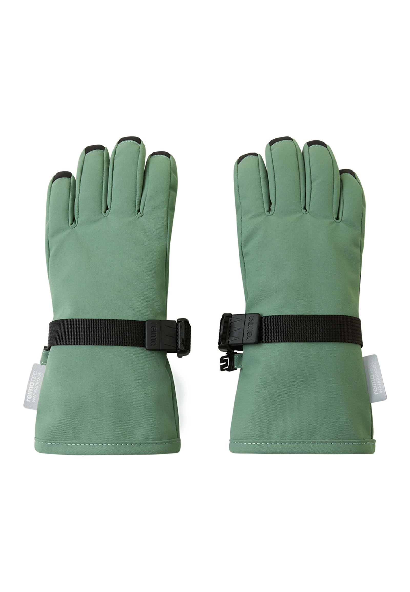 REIMA TEC Kinder Winterhandschuhe / Fingerhandschuhe /Skihandschuhe Tartu grün