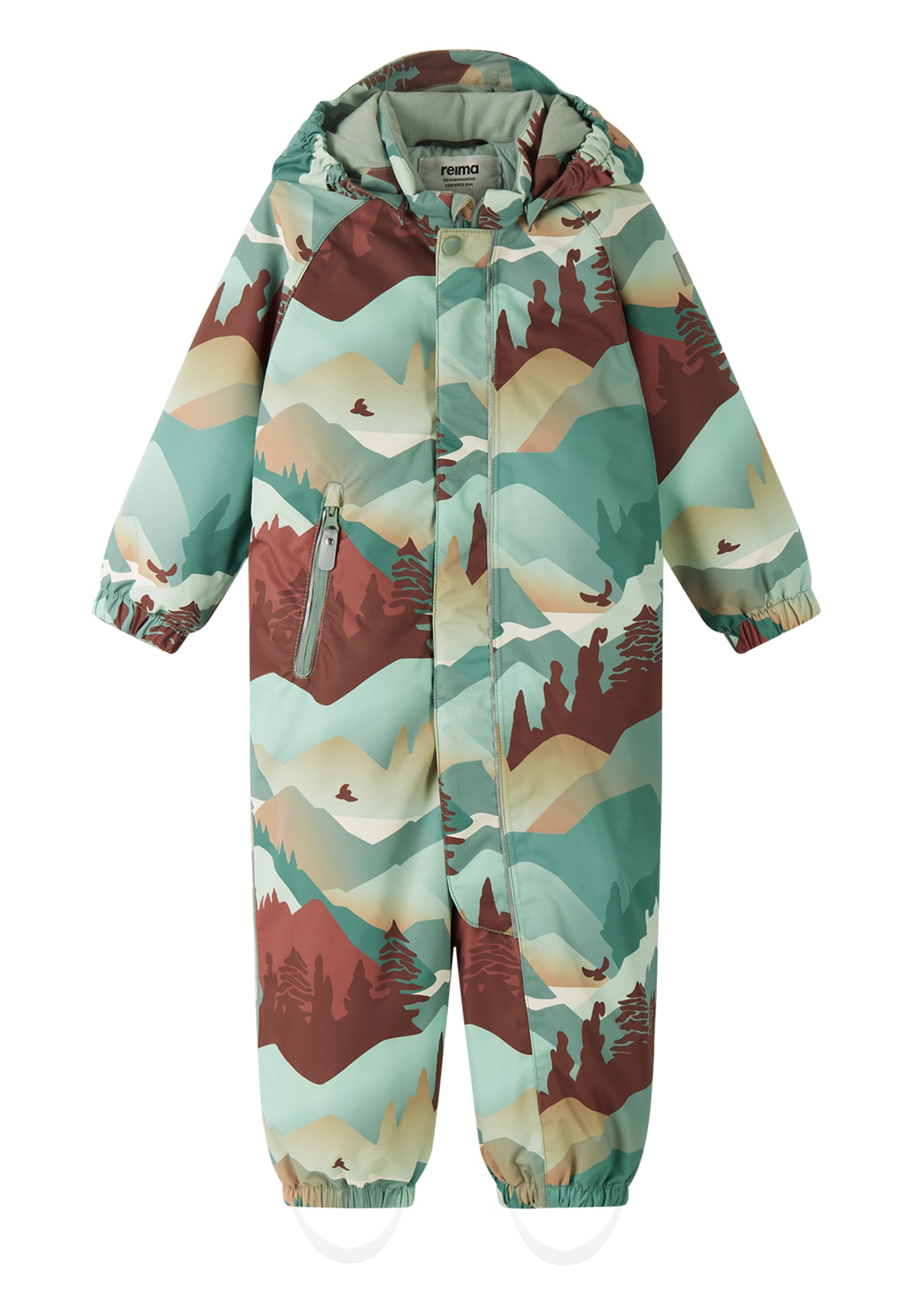 Reima-TEC Kinder Winteroverall Puhuri beige grün