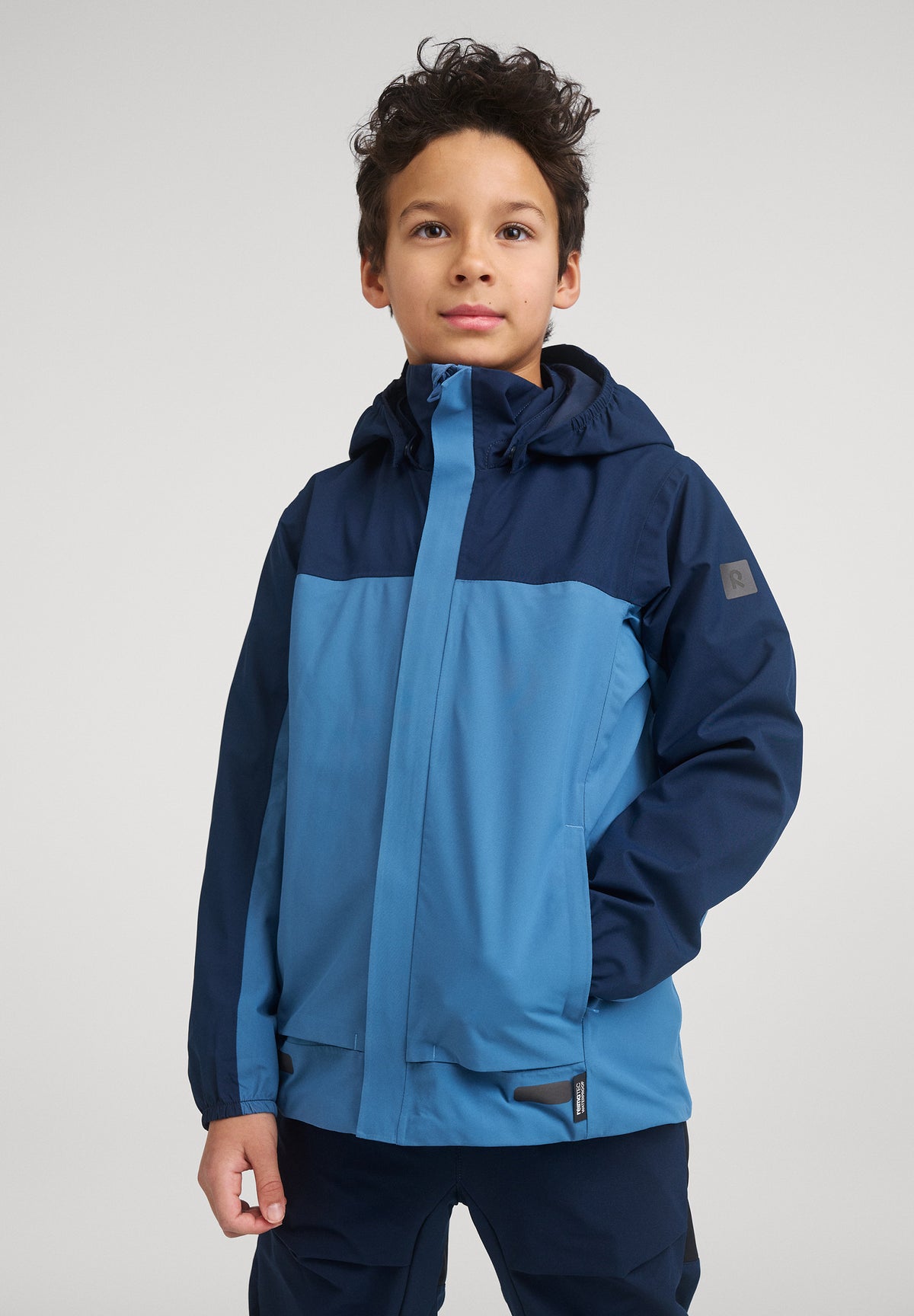 REIMA TEC Kinder Regenjacke Salmi blau