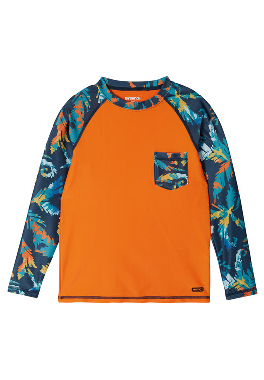 REIMA Kinder UV-Shirt / Badeshirt Kroolaus orange 536599 6982