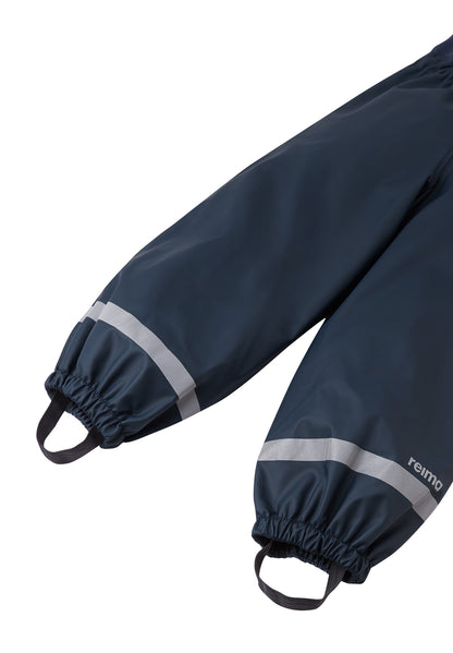 REIMA gefütterte Regenhose/Matschhose <br>Loiske <br>Gr. 98, 104, 110, 116, 128<br> mit Fleece gefüttert <br>abnehmbare Fussgummi<br>WS 10'000 mm