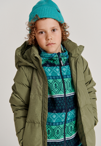 REIMA Kinder Daunen-2in1-Jacke mit Giletfunktion Porosein grün 5100030A 8930