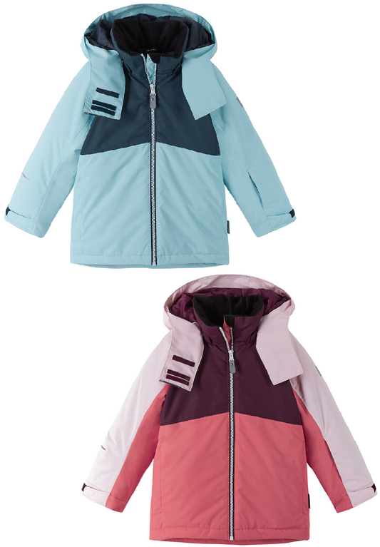 REIMA TEC Skijacke/Winterjacke Salla <br>Gr. 104, 110, 116, 128, 140<br> Schneefang & verstellbare Ärmelbündchen<br> funktionelle Details<br> WS 10'000 mm