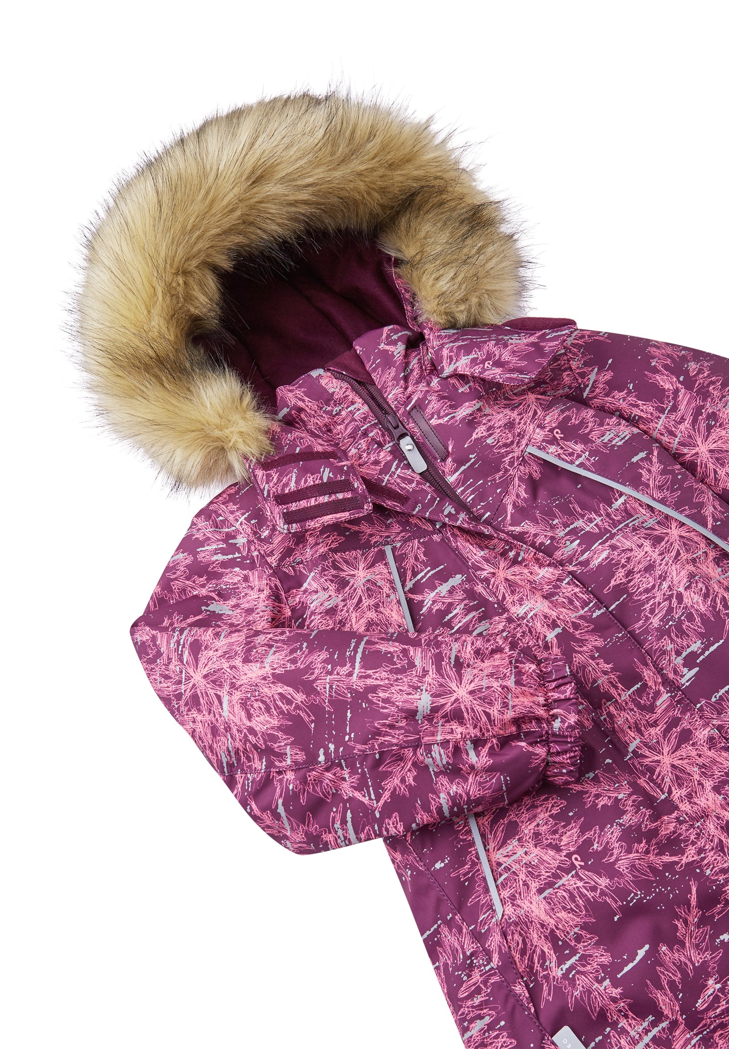 REIMA TEC Winterjacke/Parka Silda<br>Gr. 104, 110, 116, 122<br> komplette Jacke reflektiert im Dunkeln <br>Kunstpelz abnehmbar, langer Schnitt<br> WS 15'000 mm