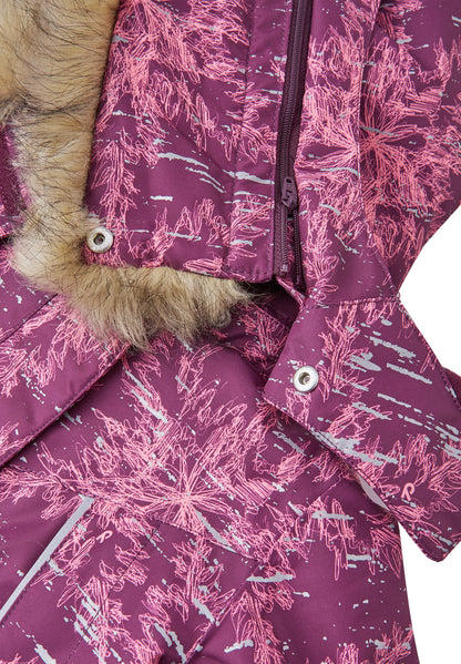 REIMA TEC Winterjacke/Parka Silda<br>Gr. 104, 110, 116, 122<br> komplette Jacke reflektiert im Dunkeln <br>Kunstpelz abnehmbar, langer Schnitt<br> WS 15'000 mm