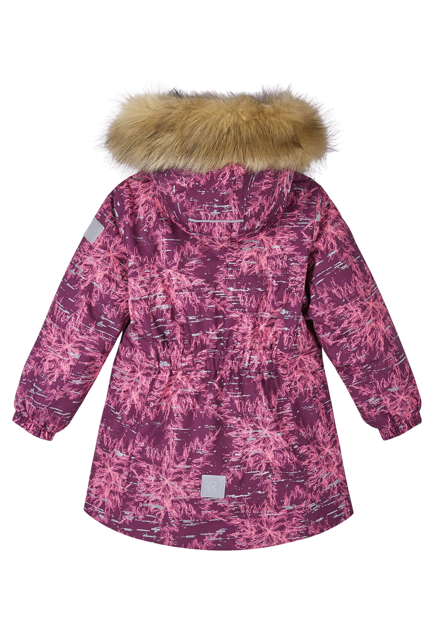 REIMA TEC Winterjacke/Parka Silda<br>Gr. 104, 110<br> komplette Jacke reflektiert im Dunkeln <br>Kunstpelz abnehmbar, langer Schnitt<br> WS 15'000 mm