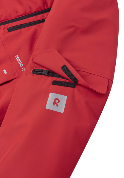 REIMA TEC Skijacke/Winterjacke Tieten <br>Gr. 128, 140<br> Schneefang & verstellbare Ärmelbündchen mit Lycraeinsätzen<br> funktionelle Details<br> WS 10'000 mm