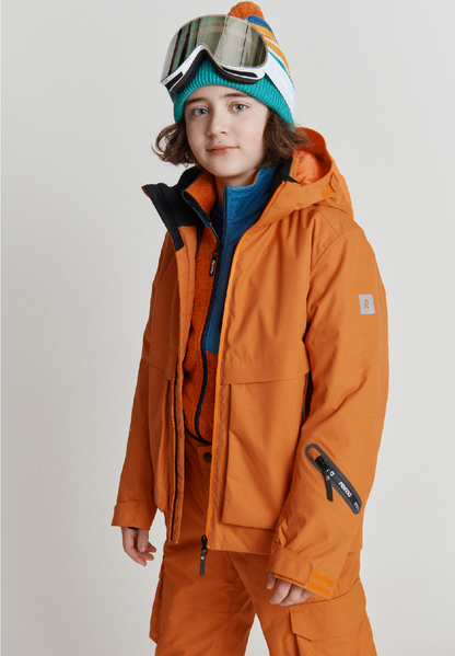 REIMA TEC Kinder Skijacke / Winterjacke Tirro orange braun 5100075A 1470