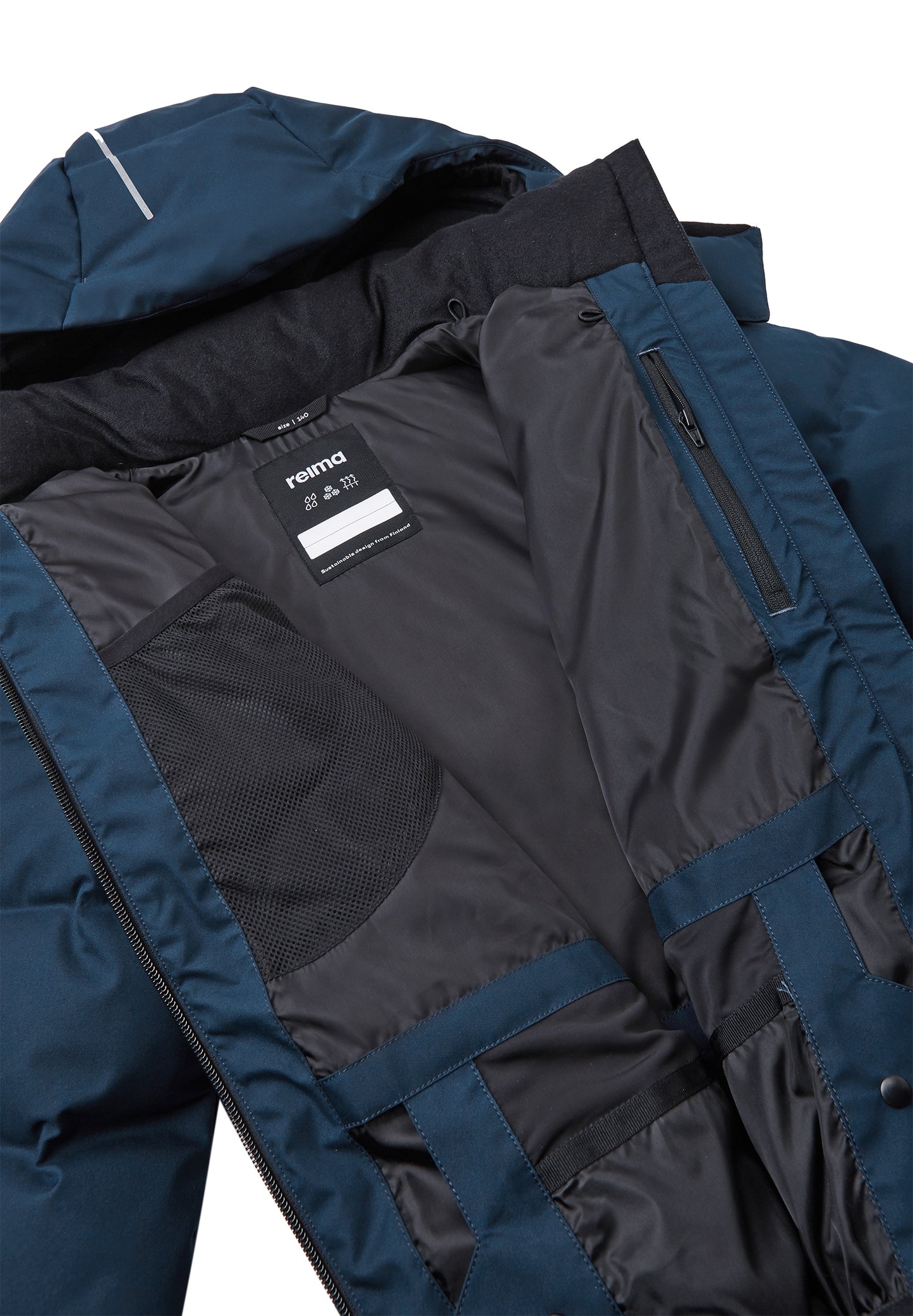 REIMA TEC warme Mädchen Daunen-Skijacke/Winterjacke <br>Vanttaus/Vuono <br>Gr. 104 bis 164 <br> echte zertifizierte Daune, waschbar<br> Schneefang & verstellbare Ärmelbündchen mit Lycraeinsätzen mit Daumenloch<br> funktionelle Details <br> WS 10'000 mm