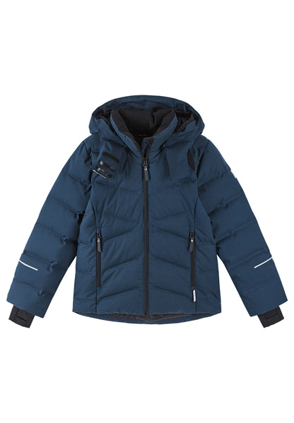 REIMA TEC Kinder Daunen Skijacke / Winterjacke Vuono blau 5100092A 6980