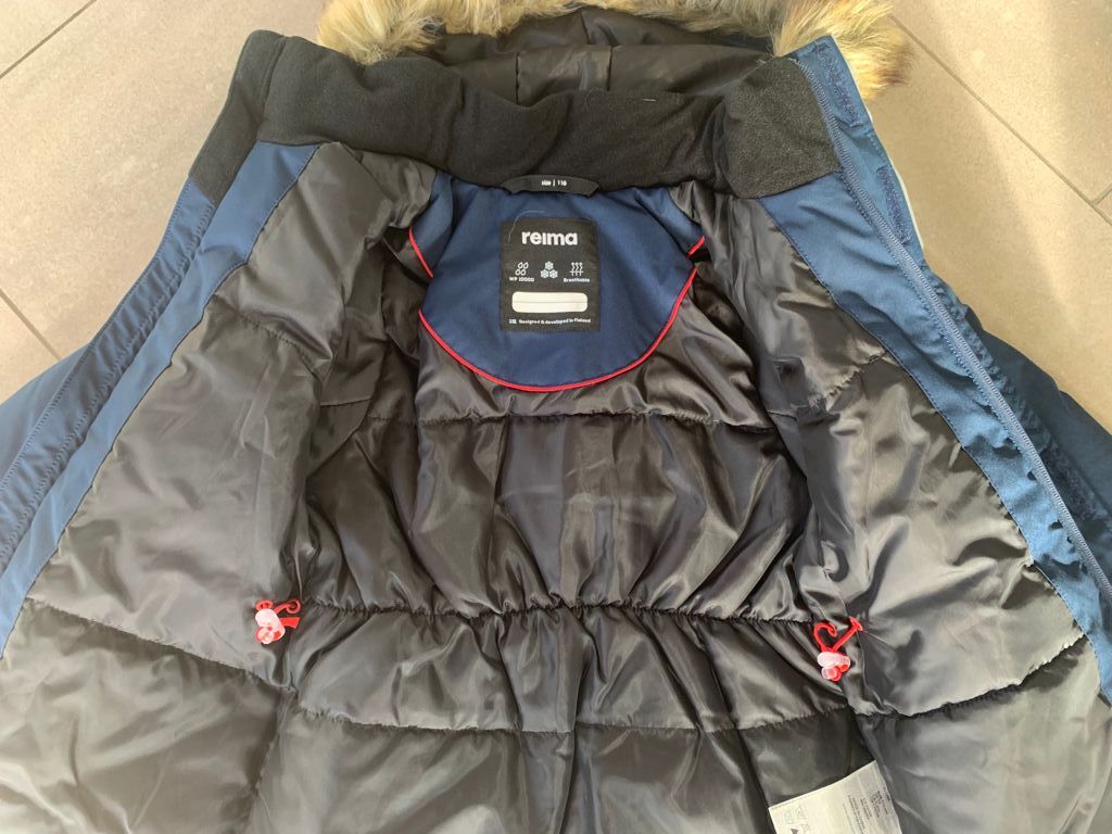 REIMA TEC warme Winterjacke/Parka <br>Mutka <br>Gr. 104, 110<br>warm wattiert mit Fellex <br>(hochwertige künstliche Daune)<br> Parka/Kurzmantel <br>WS 8'000 mm